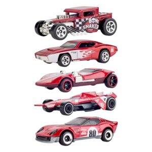 Hot Wheels Diecast Vehicle 5-Pack 1/64 80th Anniversary Mattel