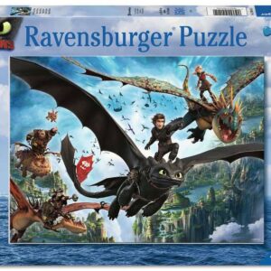 How To Train Your Dragon Children's Jigsaw Puzzle Xxl Dragons & Heroes (150 Pezzi) Ravensburger
