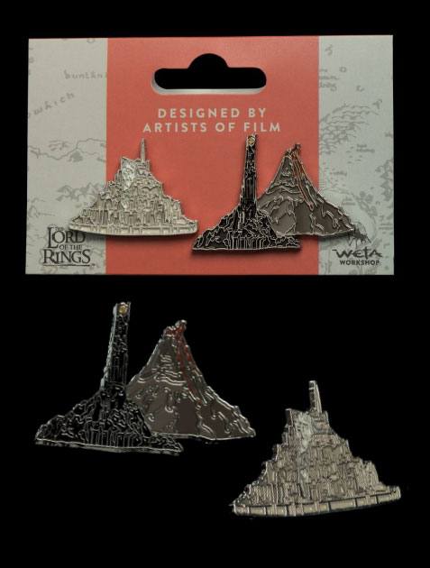 Il Signore Degli Anelli Collectors Pins 2-pack Minas Tirith & Mt. Doom Weta Workshop