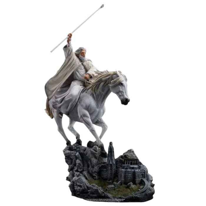 Il Signore Degli Anelli Statua 1/10 Gandalf The White On Shadowfax CCXP Exclusive Iron Studios