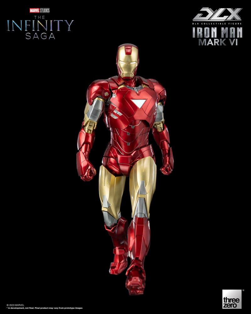 Infinity Saga Dlx Action Figura 1/12 Iron Man Mark 6 17 Cm Threezero