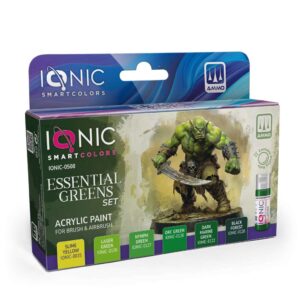 IONIC ESSENTIAL GREENS PAINT SET Colori Ammo By Mig Jimenez