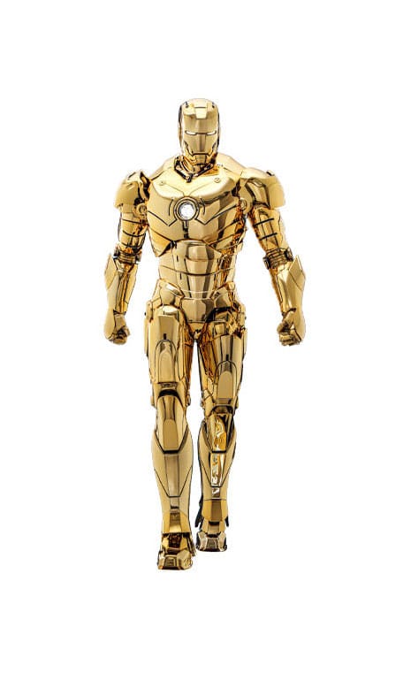Iron Man Movie Masterpiece Diecast Action Figura 1/6 Iron Man Mark Iii (gold Color Version) Hot Toys Esclusiva 33 Cm Hot Toys