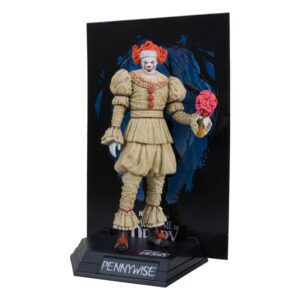 It: Welcome To Derry Movie Maniacs Pvc Statua Pennywise (flashback) (gold Label) 16 Cm Mcfarlane Toys