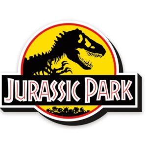 JURASSIC PARK LOGO FUNKY CHUNKY MAGNET MAGNETI AQUARIUS ENT