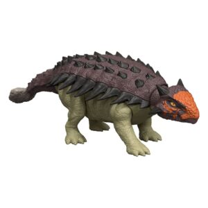 Jurassic World Rebirth Action Figura Con Suono Wild Roar Ankylosaurus 7 Cm Mattel