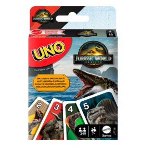 Jurassic World Rebirth Uno Carte Gioco Mattel