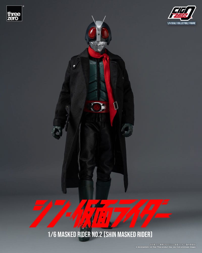 Kamen Rider Figzero Action Figura 1/6 Shin Masked Rider No. 2 32 Cm Threezero