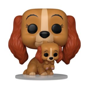 Lady E The Tramp Pop! Disney Vinile Figura Lady W/puppy 9 Cm Funko