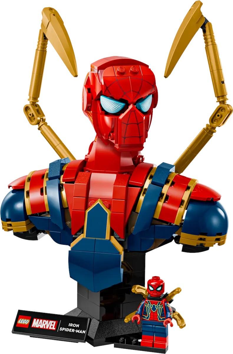 LEGO MARVEL SUPER HEROES 76326 - BUSTO DI IRON SPIDER-MAN