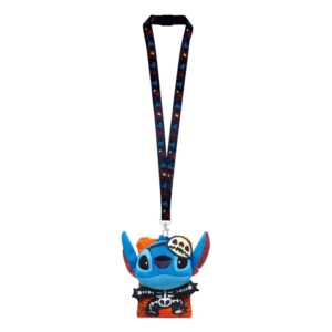 Lilo & Stitch Lanyard Stitch Skeleton Con Porta Carte Con Figure Int.