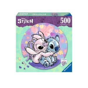Lilo & Stitch Round Jigsaw Puzzle Stitch (500 Pezzi) Ravensburger