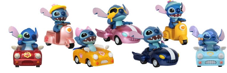 Lilo & Stitch Zoom Hero Pullback Vehicles Con Figures Stitch Yume Toys