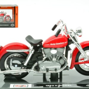 MAISTO MI24911 HARLEY DAVIDSON K MODEL 1952 RED 1:18 Modellino