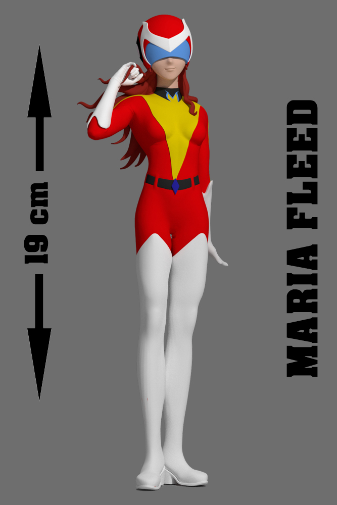 Maria Fleed 1:10 Vinile Figura Statua Move The Game