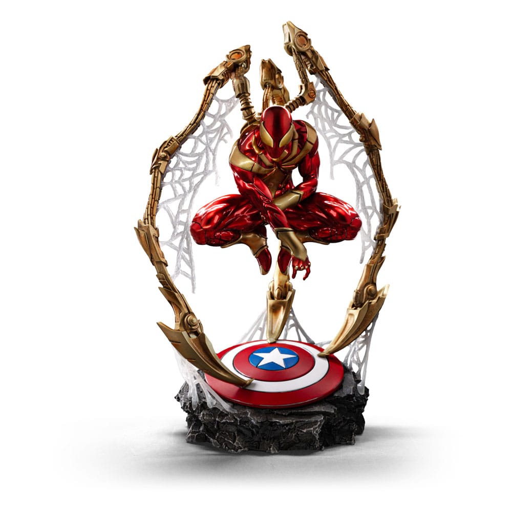 Marvel Art Scale Deluxe Statua 1/10 Spider-man Iron Armor Comics (ccxp Esclusiva 2024) 24 Cm Iron Studios