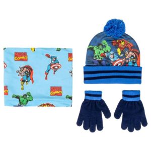 Marvel Avengers Winter Set Scalda Collo Cappello Guanti Cerdà