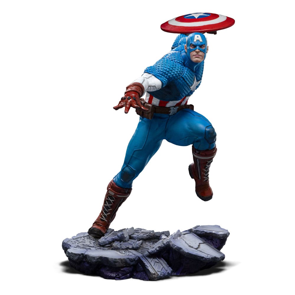 Marvel Bds Art Scale Statua 1/10 Captain America 22 Cm Iron Studios