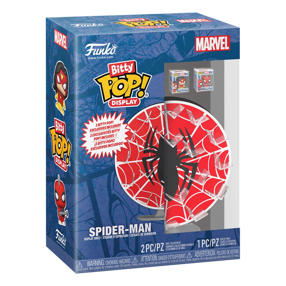 Marvel Bitty Pop! Display Con 2 Vinile Figures Spider-man Web Funko