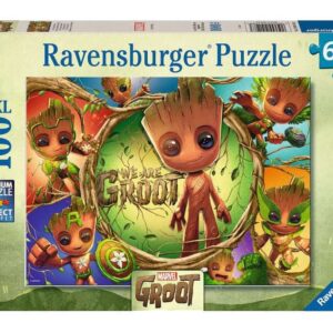 Marvel Children's Jigsaw Puzzle Xxl We Are Groot! (100 Pezzi) Ravensburger