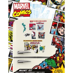 Marvel Comics Fridge Magneti Retro Heroes Pyramid International