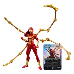 Marvel Legends Magic: The Gathering Action Figura Mary Jane Watson (iron Spider) (plus Esclusiva Foil Card) 15 Cm Hasbro