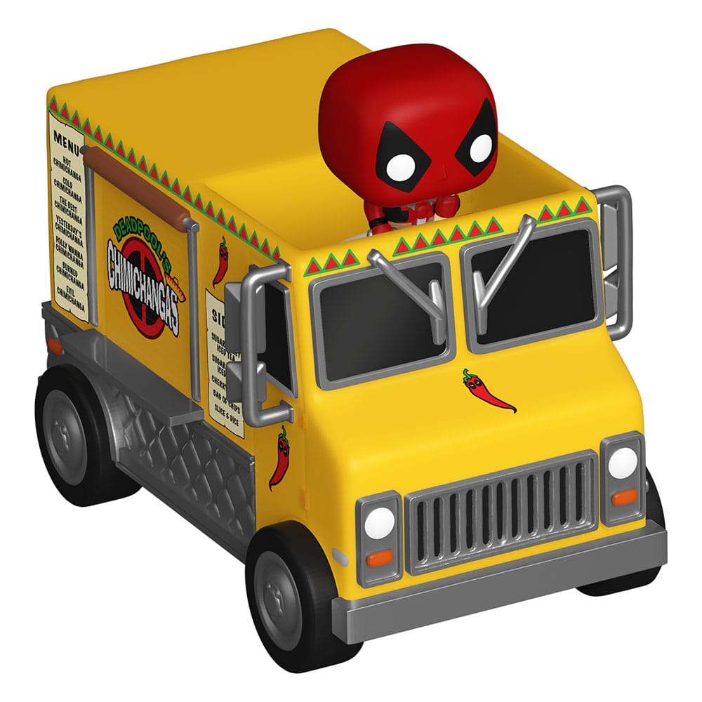 Marvel Pop! Rides Vinile Figura Deadpool W/chimichanga Truck 2,5 Cm Funko