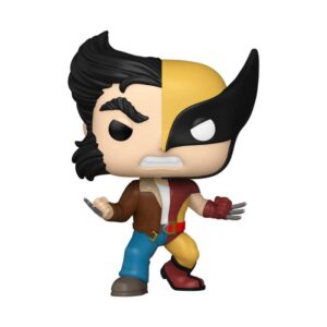 Marvel Pop! Vinile Figura Split Logan/Wolverine 9 Cm Funko Scatola Rovinata