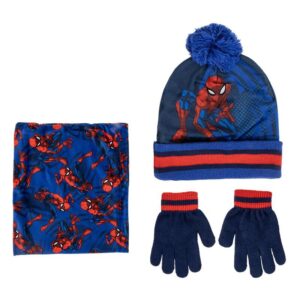 Marvel Spiderman Winter Set Scalda Collo Cappello Guanti Cerdà