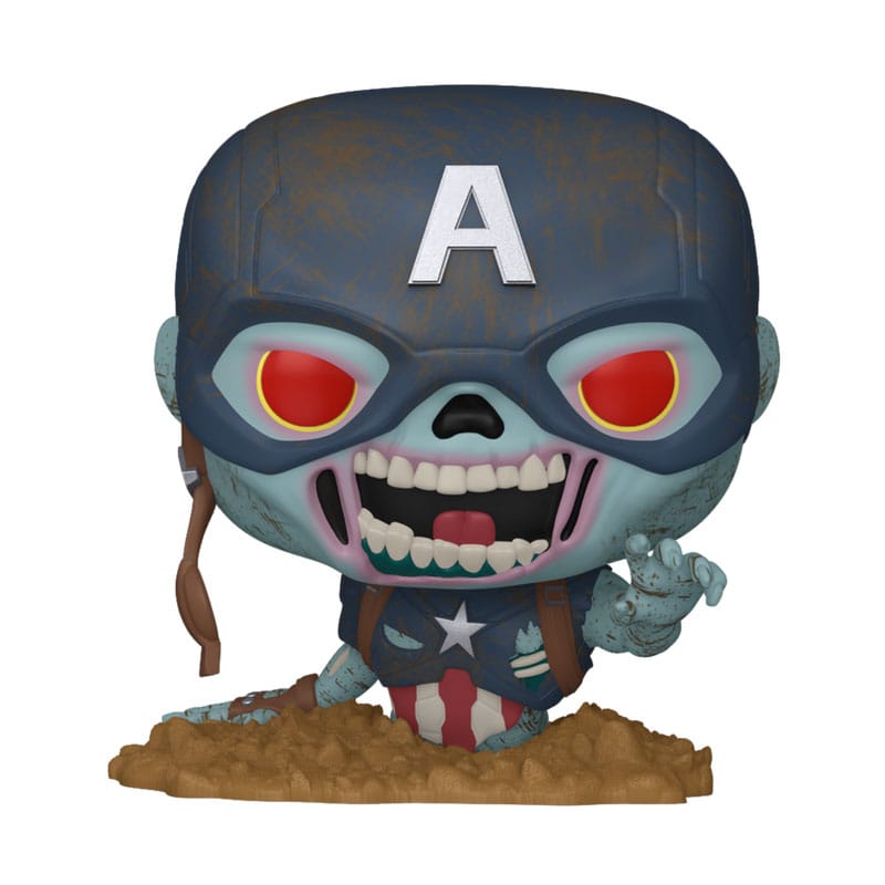 Marvel Zombies Pop! Marvel Vinile Figura Captain America 9 Cm Funko