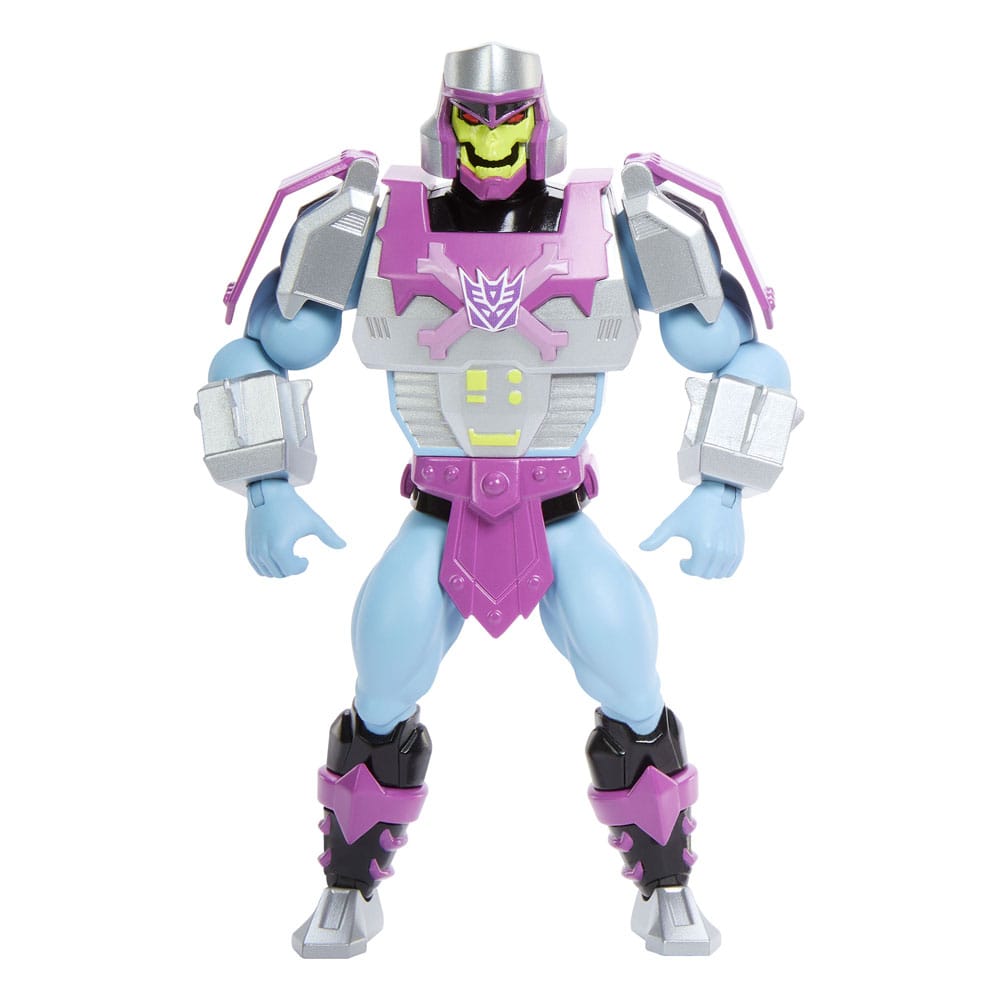 Masters Of The Universe X Transformers Action Figura Megatron Armor Skeletor Heo European Esclusiva 14 Cm Mattel