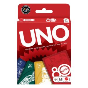 Mattel 80th Anniversary Uno Carte Gioco Ruby Red Mattel