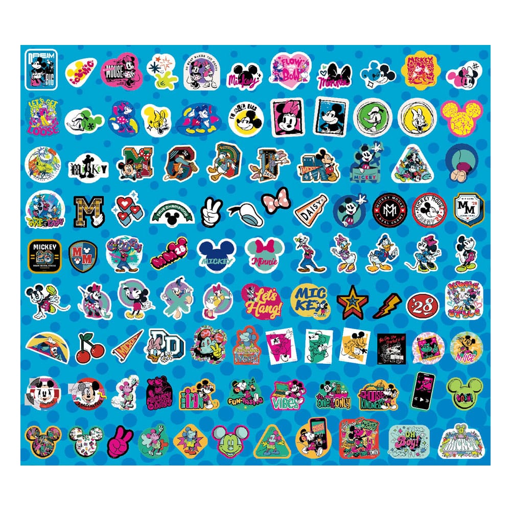 Mickey & Friends Sticker Set 100 Pezzi Con Figure Int.