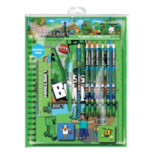 Minecraft 12-Piece Stationery Set A4 Bumper Pyramid International