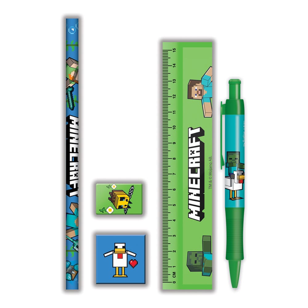 Minecraft 5-Piece Stationery Set Pyramid International