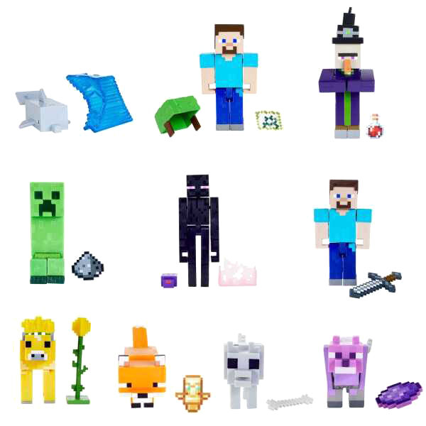 Minecraft Assortiti Figura 8cm Mattel