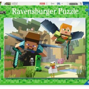 Minecraft Children's Jigsaw Puzzle Xxl Animal Adventures (200 Pezzi) Ravensburger