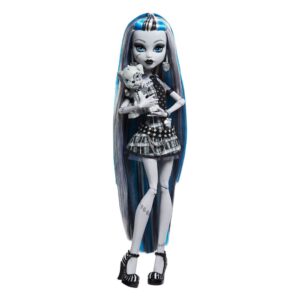 Monster High Reel Drama Bambola Frankie Stein In Black E White Mattel