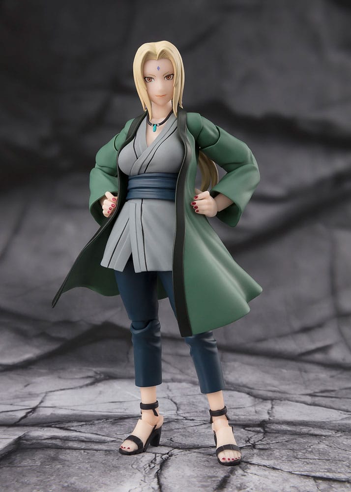 Naruto S.h.figuarts Action Figura Tsunade The Legendary Medical Ninja 14 Cm Bandai Tamashii Nations