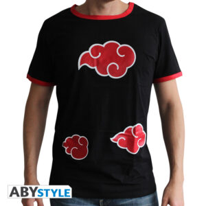 Naruto Shippuden - Tshirt "akatsuki" Uomo Ss Nera - Premium Small
