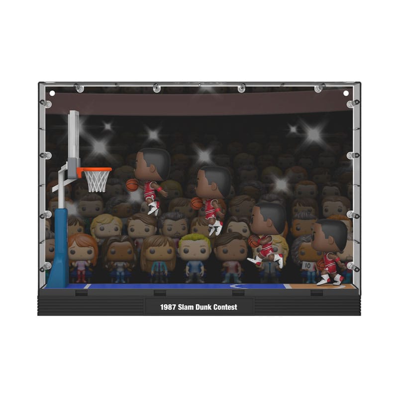 Nba Pop Moments Deluxe Vinile Figures Bulls-mj('87 Dunk Contest) 9 Cm Funko