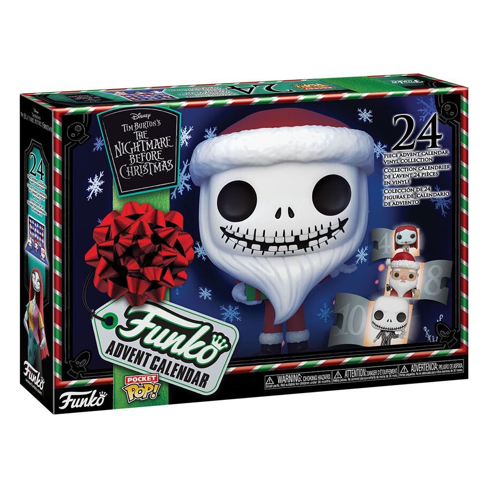 Nightmare Before Christmas Pocket Funko Pop Vinile Figura 4 cm Calendario Dell'avvento