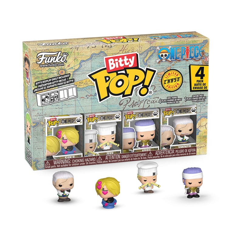One Piece Bitty Pop! Vinile Figura 4-pack Sanji 2,5 Cm Funko