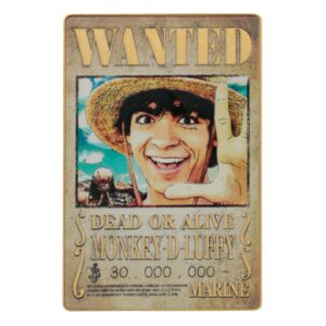 One Piece Ingot Luffy Wanted Poster Edizione Limitata Fanattik