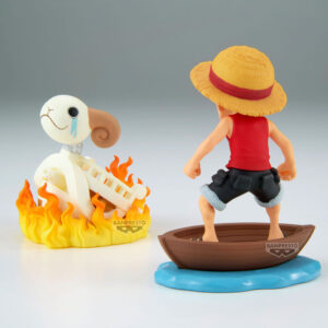 One Piece Luffy & Going Merry Log Stories Figura 8cm Banpresto