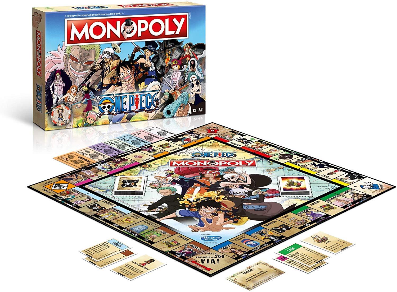 One Piece Monopoly Gioco da Tavolo Versione Italiana Winning Moves