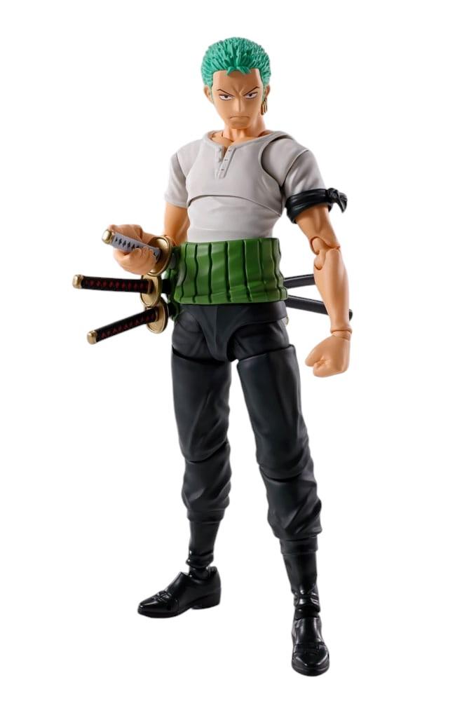 One Piece S.h. Figuarts Action Figure Roronoa Zoro Romance Dawn 15cm Bandai