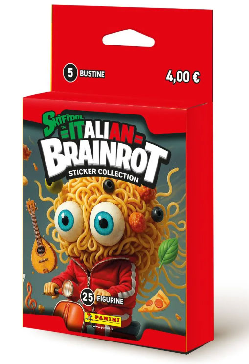 Panini Adesivi Skifidol Brainrot Ecoblister 5 Buste Altri Brand - Carte Da Gioco/collezione
