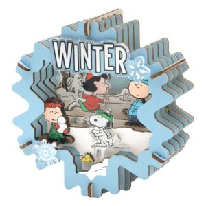 Peanuts Puremind Model Kit In Legno Theater Winter Wonderland Pantasy