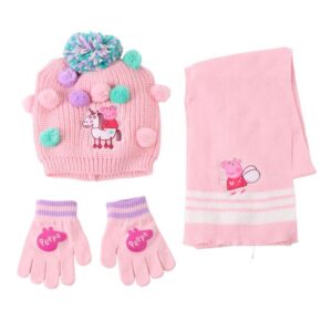 Peppa Pig Winter Set Scalda Collo Cappello Guanti Cerdà
